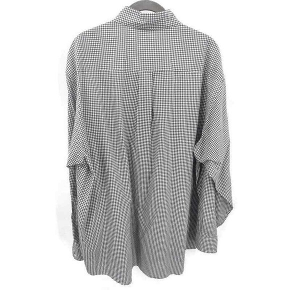 Brooks Brothers sport shirt tiny check blue green white button up in large - Picture 2 of 3